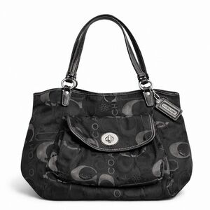 Rare Vintage Y2K Coach Leah Black Shoulder Bag